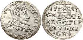 Poland Trojak 1593 Riga