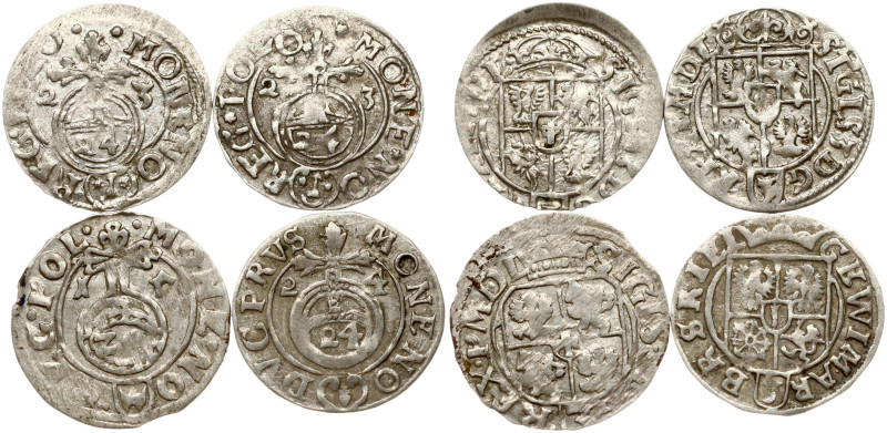 Poland. Poltorak 1615-1624. (Poltorak 1615 & 1623 - 2 pcs, Bydgoszcz, Brandenbur...