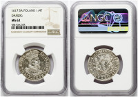 Poland Gdansk 1 Ort 1617 SA (R1) NGC MS 62