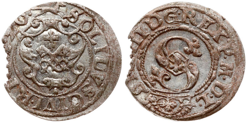 Poland. Zygmunt III Waza (1587–1632). Solidus 1620, Riga. Billon 0.69 g. Kop. 81...