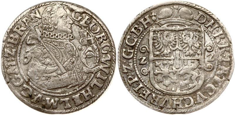 Prussia (under Poland). Georg Wilhelm (1619-1640). Ort 1622 Krolewiec (Konigsber...