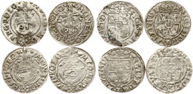 Poland Poltorak 1623 & 1625 Lot of 4 coins