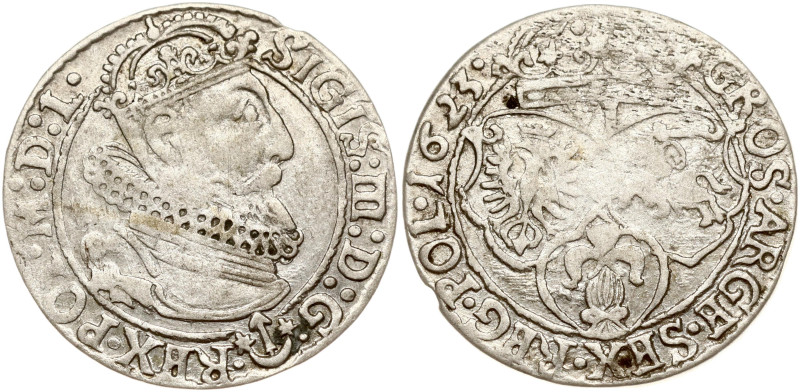 Poland. Zygmunt III Waza (1587–1632). Szostak 1623, Krakow. Silver 3.88 g. Kop. ...
