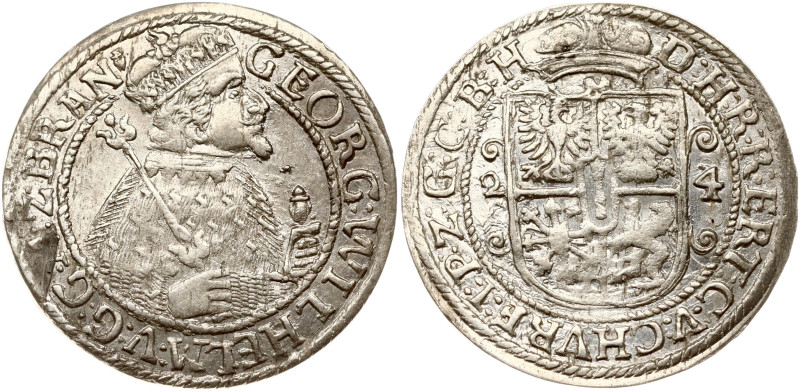 Prussia (under Poland). Georg Wilhelm (1619-1640). Ort 1624/3 Krolewiec (Konigsb...