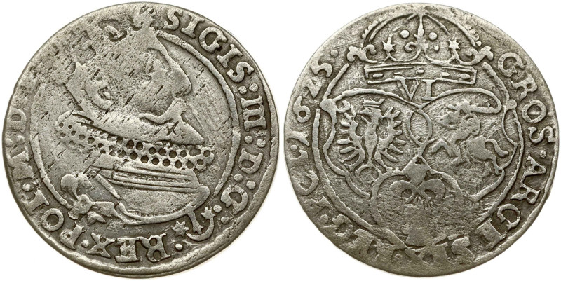 Poland Szostak 1625 Krakow. Sigismund III Vasa (1587-1632). Silver 3.60g. Kopick...