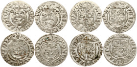 Poland Poltorak 1625 & 1626 Lot of 4 coins