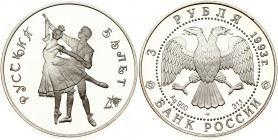 Russia 3 Roubles 1993 ЛМД Russian Ballet