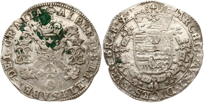 Spanish Netherlands, Brabant. Albert and Isabella (1598-1621) Patagon 1616 Bruss...