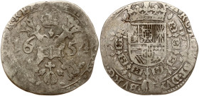 Spanish Netherlands Flanders? 1/4 Patagon 1654 (R2)