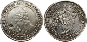 Sweden Riksdaler 1644 with countermark