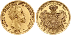 Sweden 20 Kronor 1879 EB
