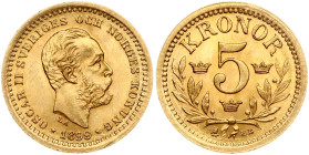 Sweden 5 Kronor 1899 EB