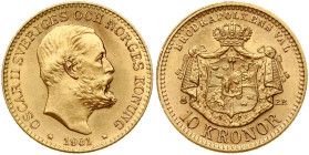 Sweden 10 Kronor 1901 EB