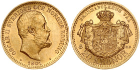 Sweden 20 Kronor 1901 EB