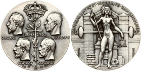 Sweden Medal Four Kings 100th of the Royal Mint 1850-1950