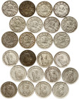 Switzerland 1/2 Franc 1920-1955 Lot of 12 coins