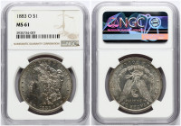 USA Morgan Dollar 1883 O NGC MS 61