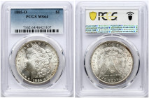 USA Morgan Dollar 1885 O PCGS MS 64