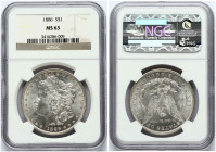 USA Morgan Dollar 1886 NGC MS 63