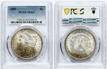 USA Morgan Dollar 1889 PCGS MS 63