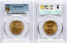 USA 10 Dollars 1895 PCGS MS 62