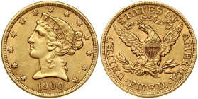 USA 5 Dollars 1900