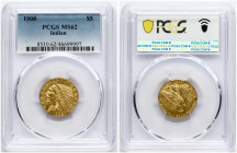 USA 5 Dollars 1908 PCGS MS 62