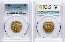 USA 5 Dollars 1915 PCGS MS 62
