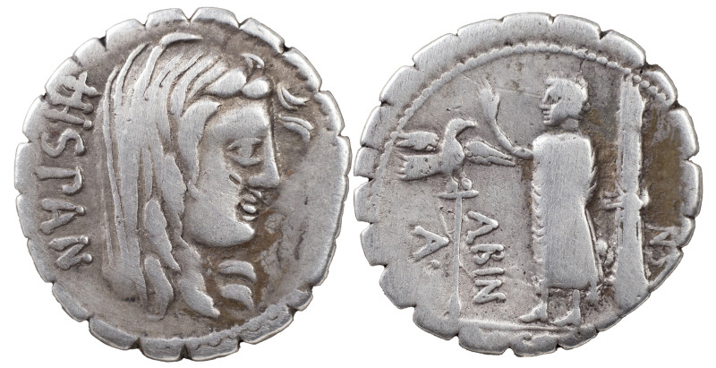 The Roman Republic
 A. Postumius A.f. Sp.n. Albinus, 81 BC. AR Denarius 3.74 g. ...