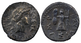 The Roman Republic
Brutus, 42 BC, with Pedianus Costa, military mint moving with Brutus and Cassius in western Asia Minor or northern Greece, late su...