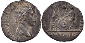 The Roman Empire
Augustus, 27 BC-AD 14. AR Denarius 3.78 g. Lugdunum, 2 BC-AD 4. CAESAR AVGVSTVS DIVI F PATER PATRIAE Laureate head of Augustus to rig...