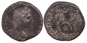 The Roman Empire
Augustus, 27 BC-AD 14. AR Denarius 2.78 g. Lugdunum, 2 BC-AD 4. CAESAR AVGVSTVS DIVI F PATER PATRIAE Laureate head of Augustus to rig...