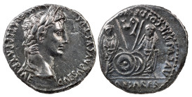 The Roman Empire
Augustus, 27 BC-AD 14. AR Denarius 3.72 g. Lugdunum, 2 BC-AD 4. CAESAR AVGVSTVS DIVI F PATER PATRIAE Laureate head of Augustus to rig...