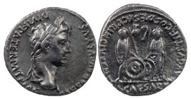 The Roman Empire
Augustus, 27 BC-AD 14. AR Denarius 3.67 g. Lugdunum, 2 BC-AD 4. CAESAR AVGVSTVS DIVI F PATER PATRIAE Laureate head of Augustus to rig...