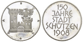 Aarburg 1968 150 Jahre Stadtschützen Silbermedaille 15g FDC