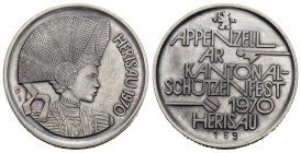 Herisau 1970 Kantonalschützenfest Silber 15g 33mm FDC