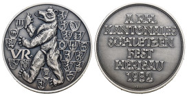 Herisau 1982 Kantonalschützenfest Silber 33mm 15g FDC