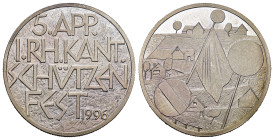 Appenzell 1996 Kantonalschützenfest Silber 33mm 15g fast FDC