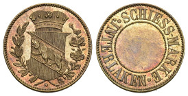 Interlaken O.J Schiessmarke Bronze 20mm Richter 106b FDC