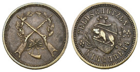 Kirchberg O.J Feldschützen Jeton Bronze Richter 107a vorzüglich