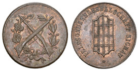 Signau 19. Jh. Feldschützen Jeton Bronze 21mm Richter 135a bis unzrikuliert