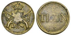 Thun 19. Jh. Stadtschützen Messing 21mm Jeton Richter 145a vorzüglich