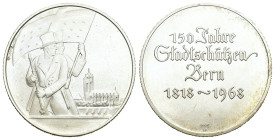 Bern 1968 150 Jahre Stadtschützen Silber 15g 33mm FDC