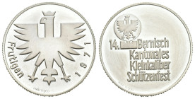 Friutigen 1971 Kleinkaliber Schützenfest Silber 15g 33mm FDC