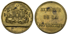 Genf 19. Jh. Schützenjeton Messing 23mm Richter 197c vorzüglich