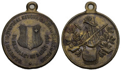 Neuchatel 1886 La Chaux de Fonds Schützenmedaille Bronze Richter 953b 28mm bis vorzüglich