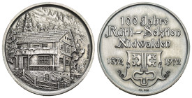 Nidwalden 1972 Schützenmedaille Silber 15g 33mm FDC