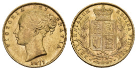 AUSTRALIEN. Victoria, 1837-1901. Sovereign 1877 S, Sydney. Young head. Seaby 3855. Fr. 11 vorzüglich
