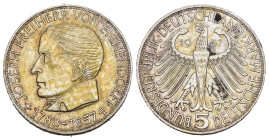 DEUTSCHLAND 1957 5 Mark Silber 11.2g selten KM 117 vorzüglich