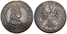 RÖMISCH-DEUTSCHES REICH Erzherzog Ferdinand Karl, 1632-1662. Doppelter Reichstaler o. J. (1646), Hall. 56.76 g. Dav. 3363; M./T. 502. Hübsche Patina  ...
